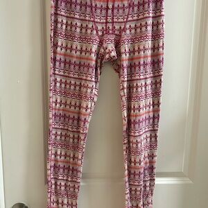 Victorias secret holiday pattern pajama leggings